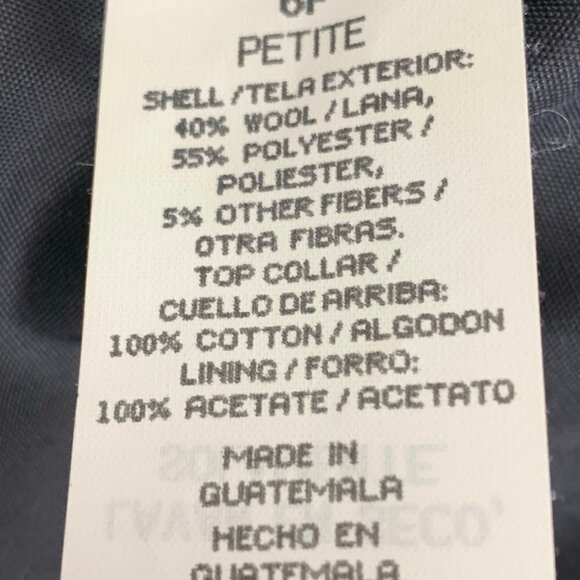 Sag Harbor 90's Vintage Houndstooth Wool Blend Blazer With Velvet Collar SZ 6P - Picture 7 of 9